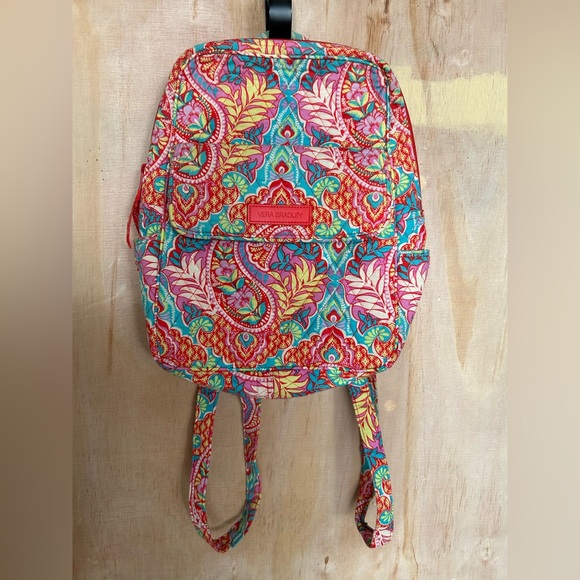 Vera Bradley Handbags - Vera Bradley Floral Pink and Blue Backpack